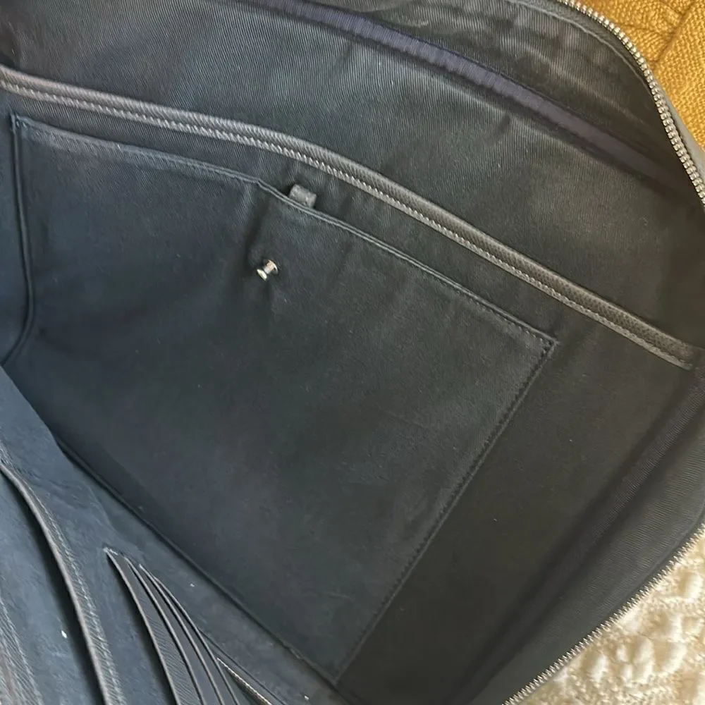 Furla Leather Business Bag Briefcase Blue (unisex)